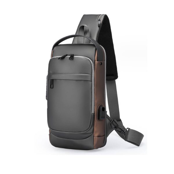 Men's Sports Chest Bag With Usb Charging Port