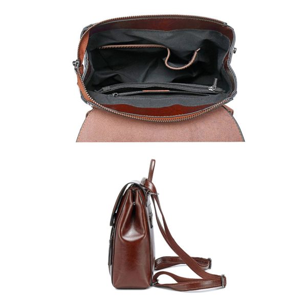 Fashion real cowhide backpack