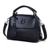 Genuine Leather Small Crossbody Satchel Handbag for Women