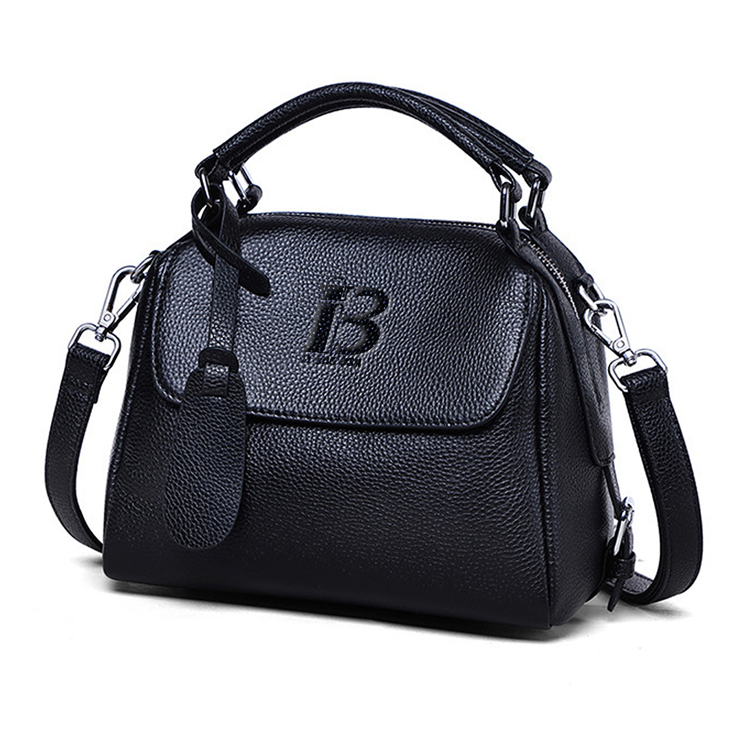 Genuine Leather Small Crossbody Satchel Handbag for Women