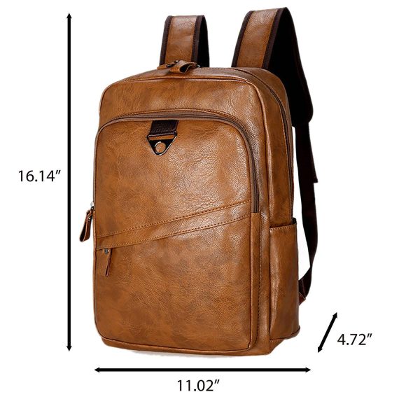 Classic PU Leather Bag for Travel and School