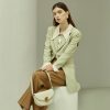 Genuine Leather Saddle Tote Bag