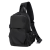 Nylon Small Black Sling Crossbody Bag With USB Charging Port