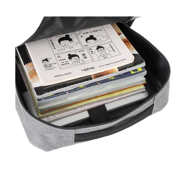 Nylon Minimalist Computer Backpack With USB Charging Port