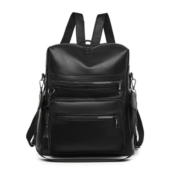 Womens Purse PU Leather Large Travel Backpack