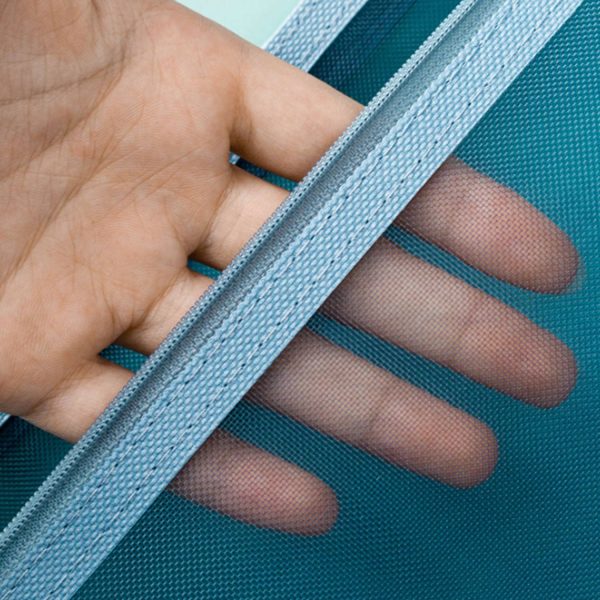 Large Durable Portable Zipper Nylon Mesh Pencil Case