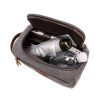 Canvas Leather Cosmetic Makeup Travel Toiletry Bag