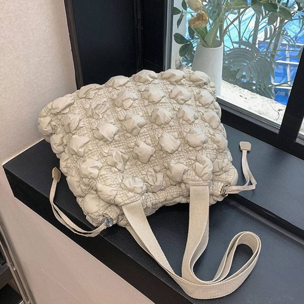 Large fluffy tote bag