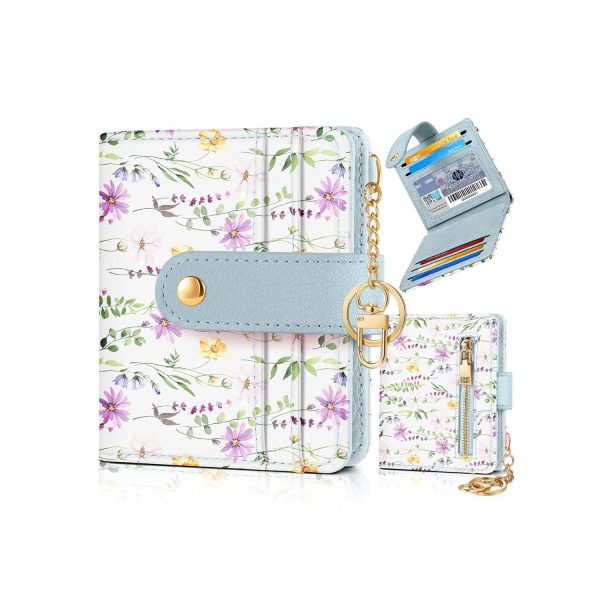 Women Portable Durable Thin Cute RFID Leather Wallet