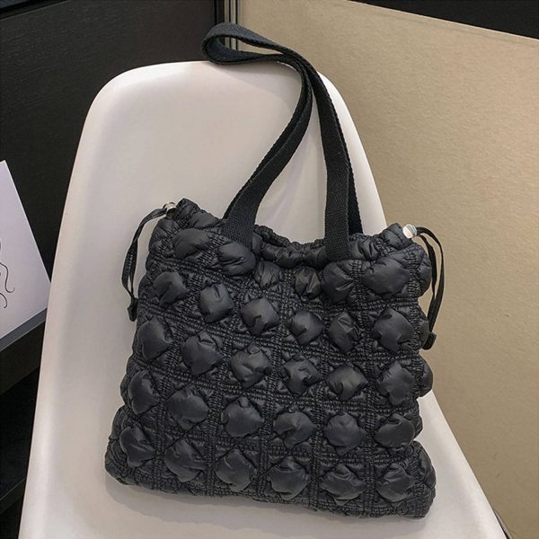 Large fluffy tote bag