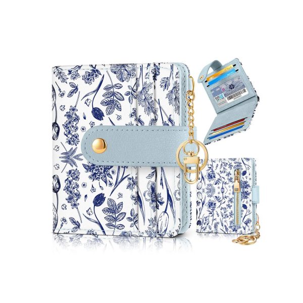Women Portable Durable Thin Cute RFID Leather Wallet