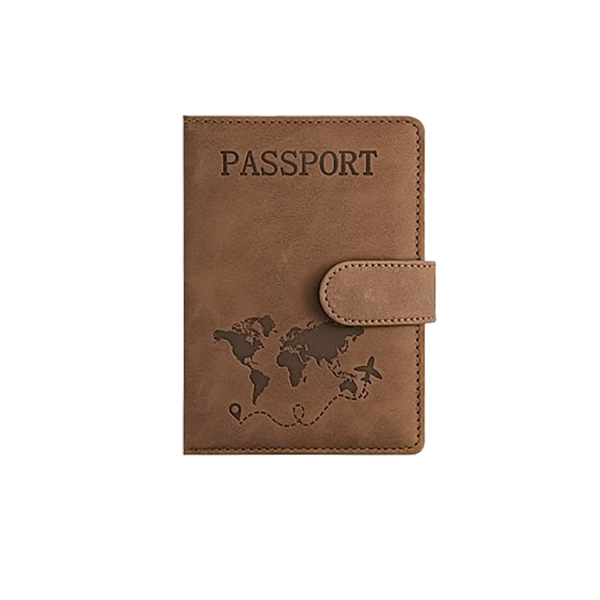 Rfid Anti-Theft Pu Leather Stylish Travel Passport Holder