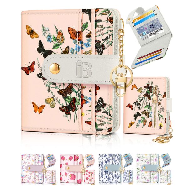 Women Portable Durable Thin Cute RFID Leather Wallet