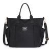 Commuter Women'S Canvas Tote Bag W/ Multi-Pocket Design