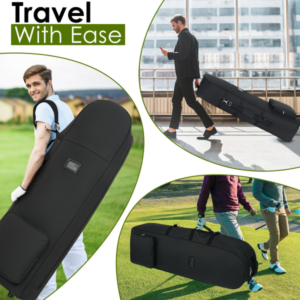 Airline Compliant Foldable Wheeled Golf Bag for travel