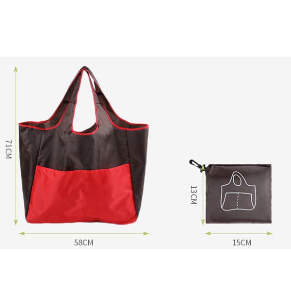 Portable folding shopping bag