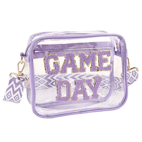 Portable Travel Transparent PVC Makeup Crossbody Bag