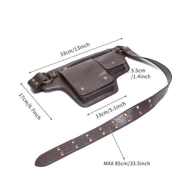 Women's PU Leather Waist Bag-Adjustable & Durable