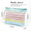 Colorful Zippered Waterproof Cosmetic Bag for Travel Swim