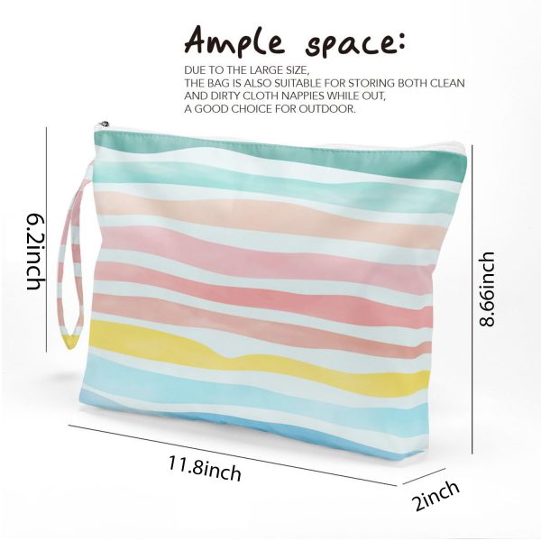 Colorful Zippered Waterproof Cosmetic Bag for Travel Swim