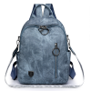 Multi-purpose Soft Leather Backpack Retro Korean-style