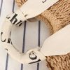 Women’s Woven Handbag Crossbody W/ Ribbon