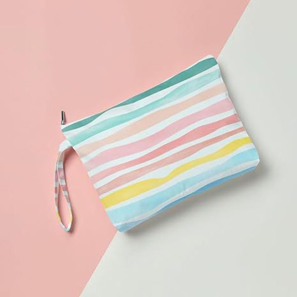 Colorful Zippered Waterproof Cosmetic Bag for Travel Swim