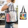 Trendy Large PVC Clear Shoulder Tote Bag for Daily Use