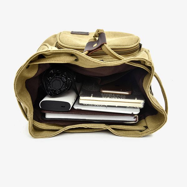 Casual, Simple and Versatile Women's Canvas Backpack