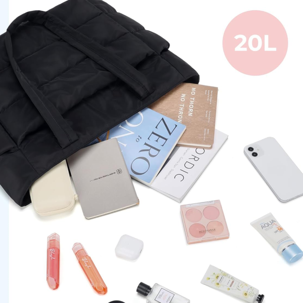 Lightweight Puffy Tote Bag