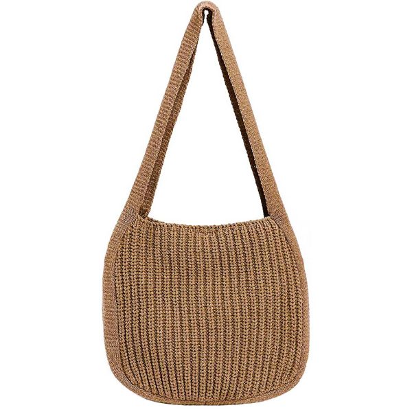 Lightweight Vintage Style Woven Crossbody Bag