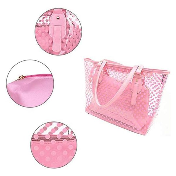 Stylish PVC Waterproof Clear Beach Tote Bag