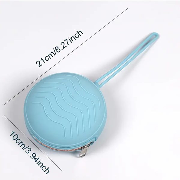 Portable Silicone Pacifier Storage Bag With Zipper