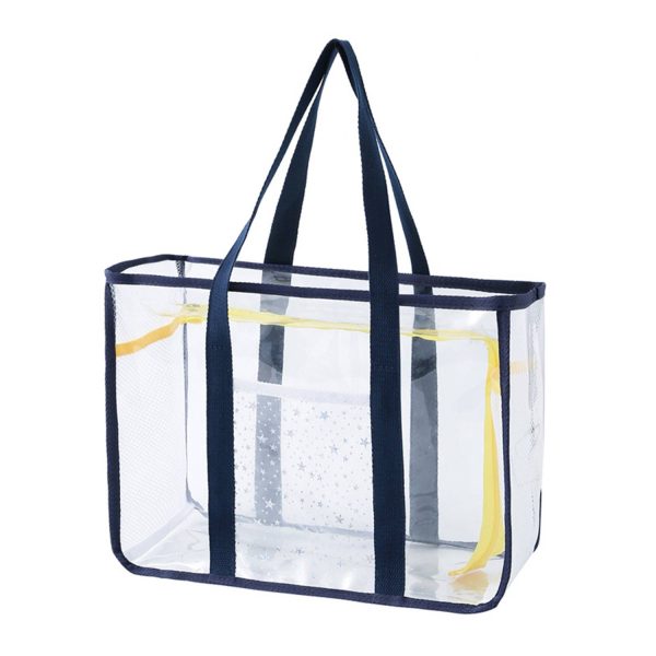 Clear PVC Tote Bag – Beach, Pool, Shower Organizer