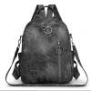 Multi-purpose Soft Leather Backpack Retro Korean-style