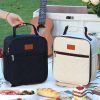 Waterproof Portable Insulated Lunch Bag Multiple Pockets
