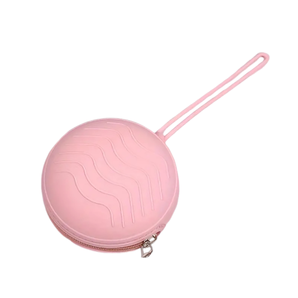 Portable Silicone Pacifier Storage Bag With Zipper
