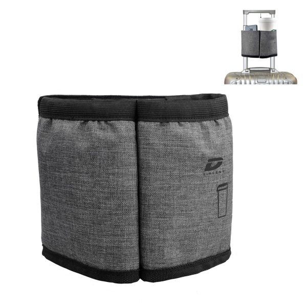 Portable Dual Drink Slots Luggage Travel Cup Holder