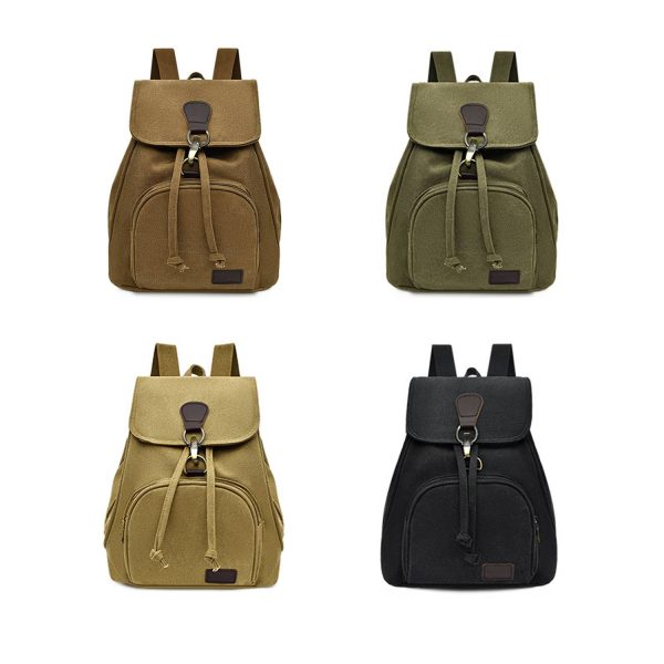 Casual, Simple and Versatile Women's Canvas Backpack