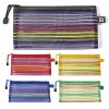 Multicolor Mesh Stationery Storage Bag for Students