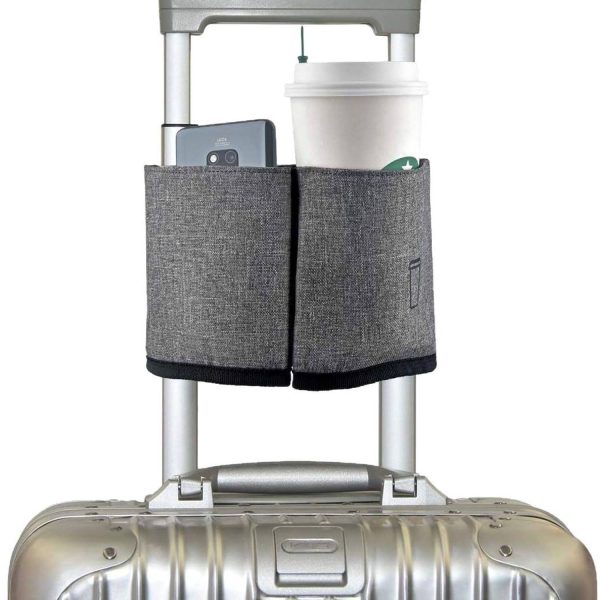Portable Dual Drink Slots Luggage Travel Cup Holder
