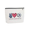Compact Waterproof Linen Cosmetic Bag for Golf Lover