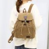 Casual, Simple and Versatile Women's Canvas Backpack
