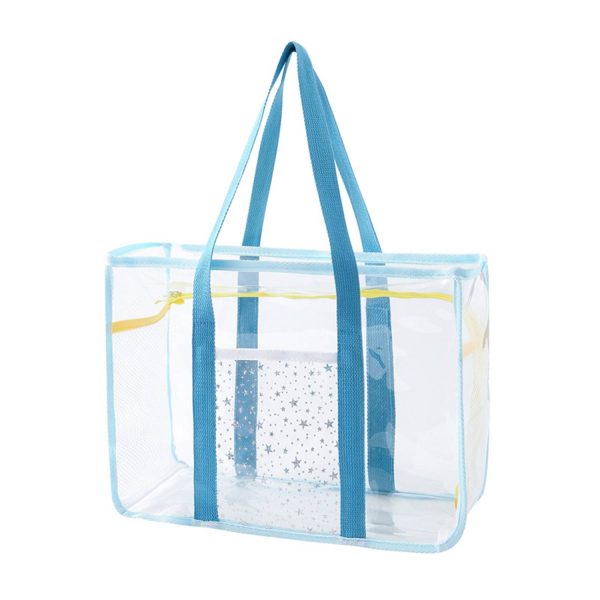 Clear PVC Tote Bag – Beach, Pool, Shower Organizer