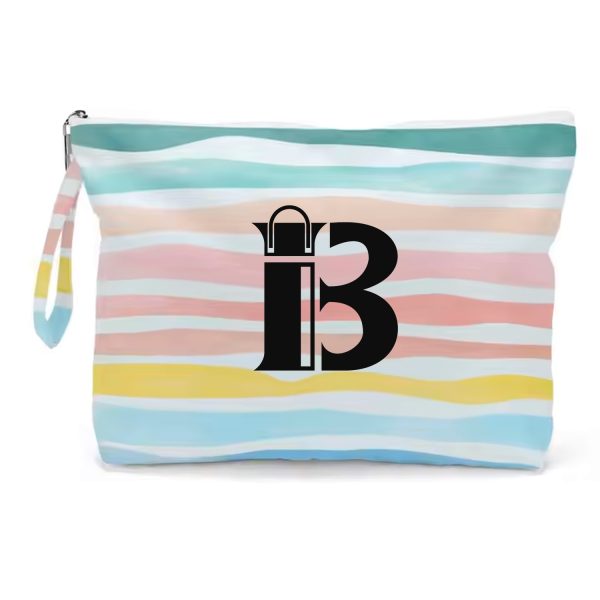Colorful Zippered Waterproof Cosmetic Bag for Travel Swim