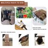 Portable Foldable Leather Canvas Foraging Pouch