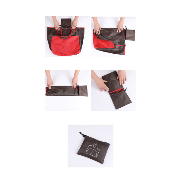 Portable folding shopping bag