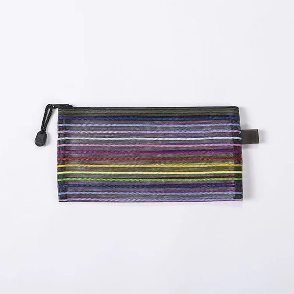 Multicolor Mesh Stationery Storage Bag for Students