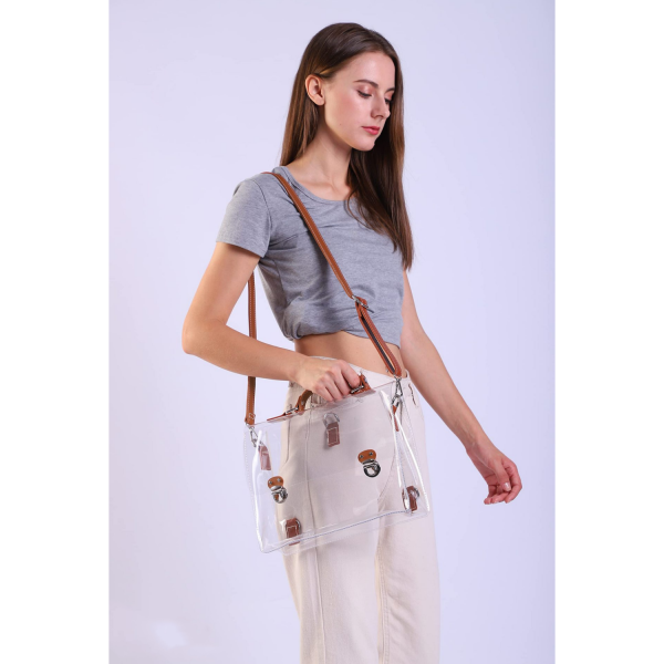 Multi Functional Waterproof Transparent Women's Backpack
