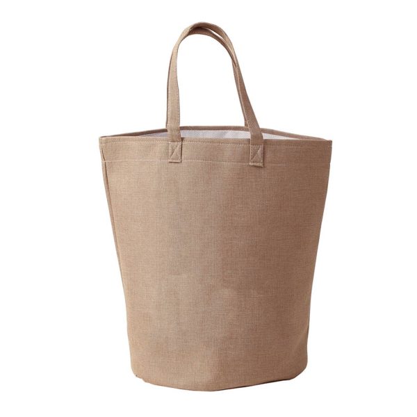 Foldable Waterproof Linen Beach Clothes Storage Tote Bag